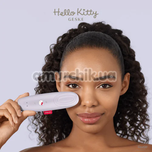 Масажер для очей Geske Warm & Cool Eye Energizer 6 in 1 - Hello Kitty, бузковий