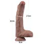 Фаллоимитатор Dual-Layered Silicone Nature Cock LV411045, коричневый - Фото №2