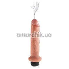 Фалоімітатор з еякуляцією King Cock 7 Squirting Cock, тілесний - Фото №1