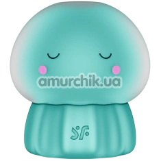 Симулятор орального секса для женщин с вибрацией Satisfyer Jelly-cious, бирюзовый - Фото №1