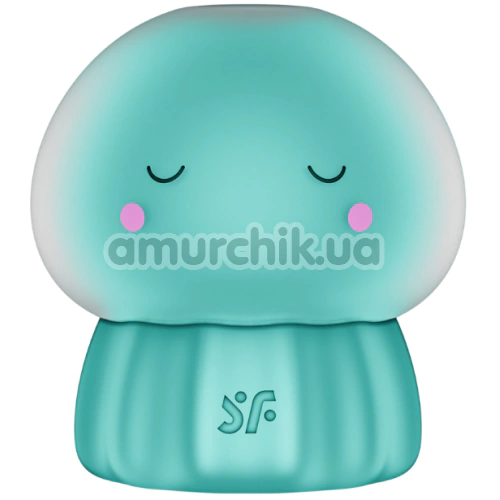 Симулятор орального сексу для жінок з вібрацією Satisfyer Jelly-cious, бірюзовий - Фото №1