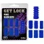 Набір з 7 насадок на пеніс Get Lock Penis Sleeve Kits, синій - Фото №8