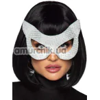 Маска кішечки Leg Avenue Rhinestone Cat Mask, біла - Фото №1
