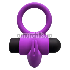 Ерекційне кільце з вібрацією Virgite Essentials Clitorial Vibrating Ring E9, фіолетове - Фото №1