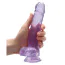 Фаллоимитатор Realrock Crystal Clear Dildo Realistic 8, фиолетовый - Фото №5