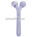Ультразвуковий масажер для обличчя Geske Sonic Facial Roller 4 in 1, бузковий - Фото №1