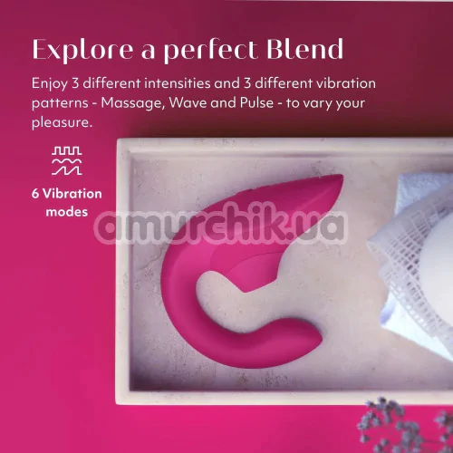 Вибратор Womanizer Blend, темно-розовый