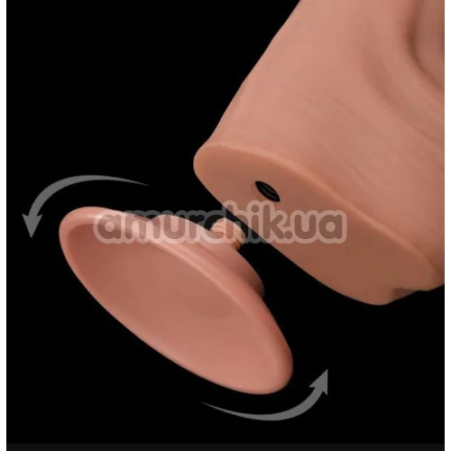 Фаллоимитатор Sliding-Skin Dual Layer Dong King Sized 14, телесный