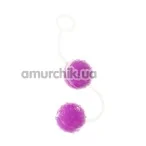 Вагінальні кульки Agitating Silicone Balls, фіолетові - Фото №1