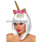 Обруч єдинорога Leg Avenue Golden Unicorn Flower Crown Headband, золотий - Фото №1