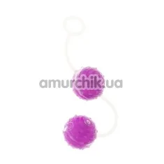 Вагінальні кульки Agitating Silicone Balls, фіолетові - Фото №1