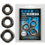 Набір з 3 ерекційних кілець Cock Rings Set Yvonne, чорний - Фото №7