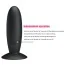 Анальна пробка з вібрацією Pretty Love Butt Plug Massager, чорна - Фото №8