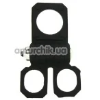 Віброкільце Silicone Lovers Gear Ball Spreader Enhance, чорне - Фото №1
