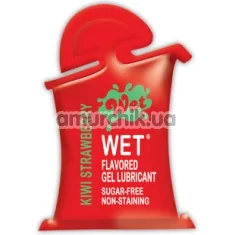 Лубрикант Wet Flavored Kiwi Strawberry 10ml - Фото №1