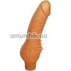 Вибратор Erolin Vibro Erogen Collection 20х4.5 см, телесный - Фото №1