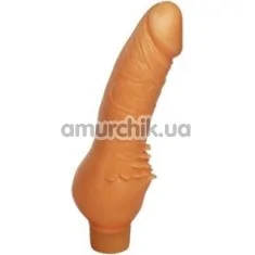 Вібратор Erolin Vibro Erogen Collection 20х4.5 см, тілесний - Фото №1