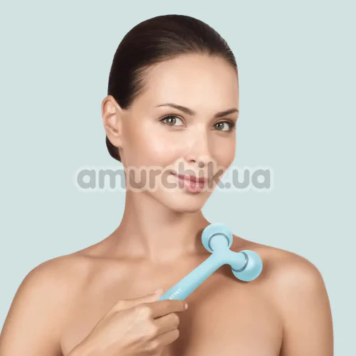 Ультразвуковий масажер Geske Sonic Facial & Body Roller 4 in 1, бірюзовий