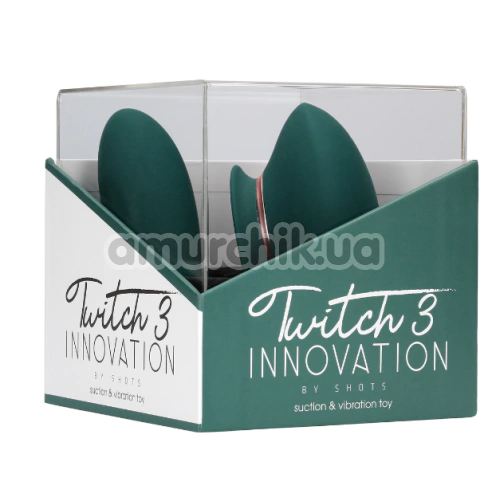 Вибратор для клитора и точки G Twitch 3 Innovation, зеленый