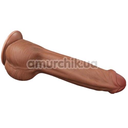 Фаллоимитатор Sliding-Skin Dual Layer Dong 11.5, коричневый