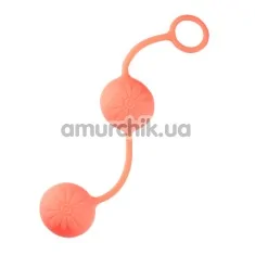 Вагінальні кульки Pleasure Balls, помаранчеві - Фото №1