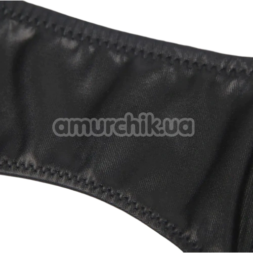 Комплект Star Night Lace Garter Belt Mesh, чорний: пояс для панчіх + трусики-стрінги