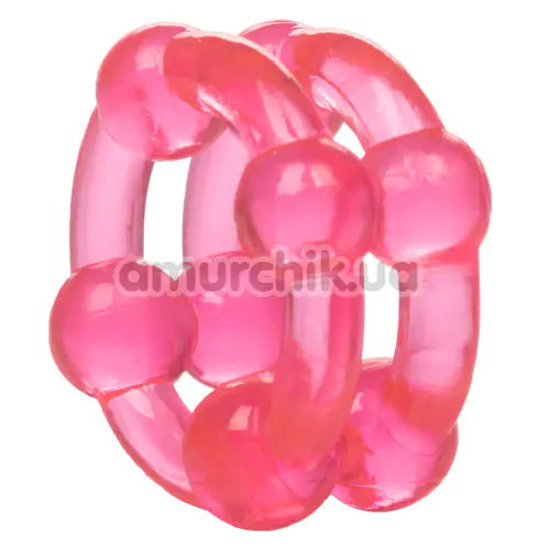 Набір ерекційних кілець Island Rings Double Stackers рожевий, 2 шт