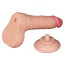 Фаллоимитатор Sliding-Skin Dual Layer Dong 7.5 с мошонкой, телесный - Фото №3