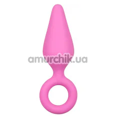 Анальная пробка Easy Toys Pointy Plug L, розовая - Фото №1