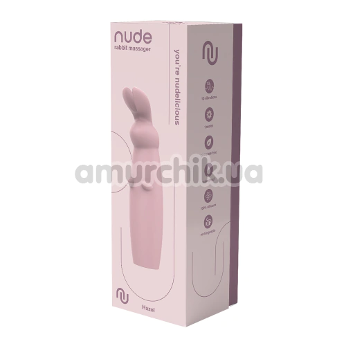 Вібратор Nude Rabbit Massager Hazel, рожевий