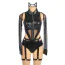 Костюм кішечки Star Night Faux Leather Kitty Set, чорний: боді + гартери + вушка - Фото №5