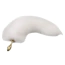Анальная пробка с белым хвостиком Lockink Sevanda White Fox-Tail Anal Plug Rose, золотая - Фото №1