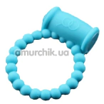 Виброкольцо для члена Hision Beads Ring, голубое - Фото №1