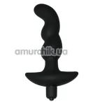 Вибростимулятор простаты Master Series Onyx Vibrating Silicone Anal Plug, черный - Фото №1