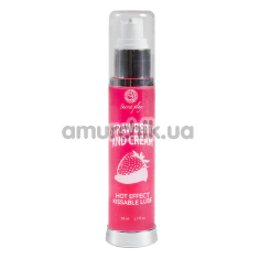 Масажний лубрикант з зігріваючим ефектом Secret Play Strawberry with Cream - полуниця з вершками, 50 мл - Фото №1