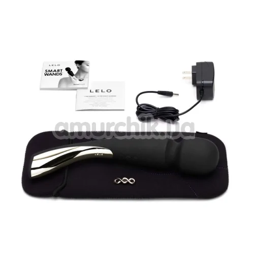 Универсальный массажер Lelo Smart Wand Large Black (Лело Смарт Ванд), большой черный