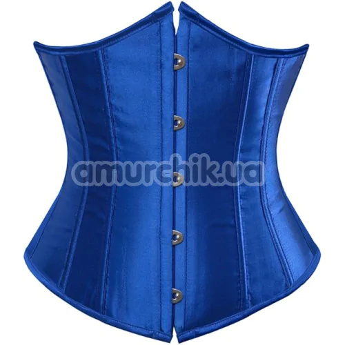 Корсет DS Fetish Vintage Satin Underbust Corset, синий