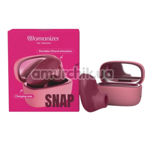 Симулятор орального секса для женщин Womanizer Snap, бордовый