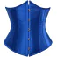 Корсет DS Fetish Vintage Satin Underbust Corset, синий - Фото №7