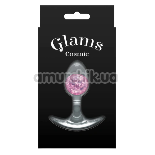 Анальная пробка Glams Cosmic Small, розовая