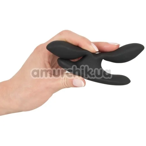 Анальная пробка с вибрацией XouXou Vibrating Expander Butt Plug, черная