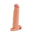 Насадка - удлинитель пениса с вибрацией Lovetoy Pleasure X-Tender Series LV1064, телесная - Фото №6