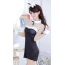 Костюм зайчика Body Pleasure Bunny TL79, черный: пеньюар + ушки + манжеты + ошейник - Фото №3