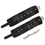 Фиксаторы для рук DS Fetish Furry Hand Restraints, черные - Фото №4
