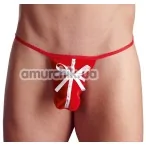 Труси-стрінги чоловічі String Geschenk, червоні - Фото №1
