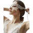 Маска DS Fetish Lace Flower Eye Mask, біла - Фото №1