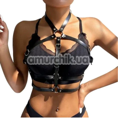Портупея Star Night Leather Chest Harness Straps, чорна - Фото №1