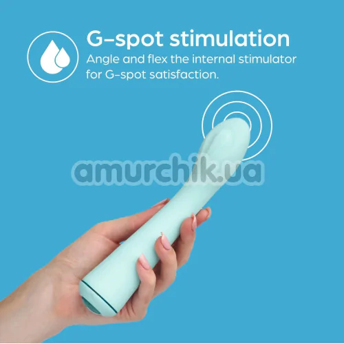 Вибратор для точки G So Divine Self-Pleasure G-Spot Vibrator, бирюзовый