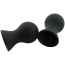 Вакуумные стимуляторы для сосков Silicone Vacuum Nipple Stimulators, черные - Фото №3