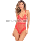 Боди X Marks The Spot Lace Teddy, красное - Фото №1